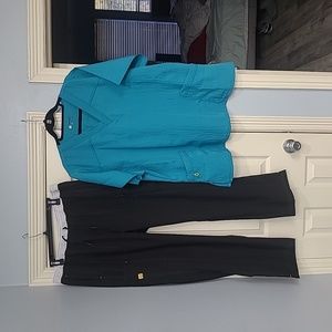 Scrubs Set (Turquoise & Black) 2XL